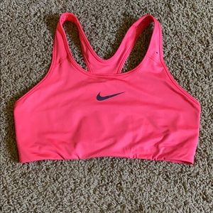 Large pink Nike sports bra!